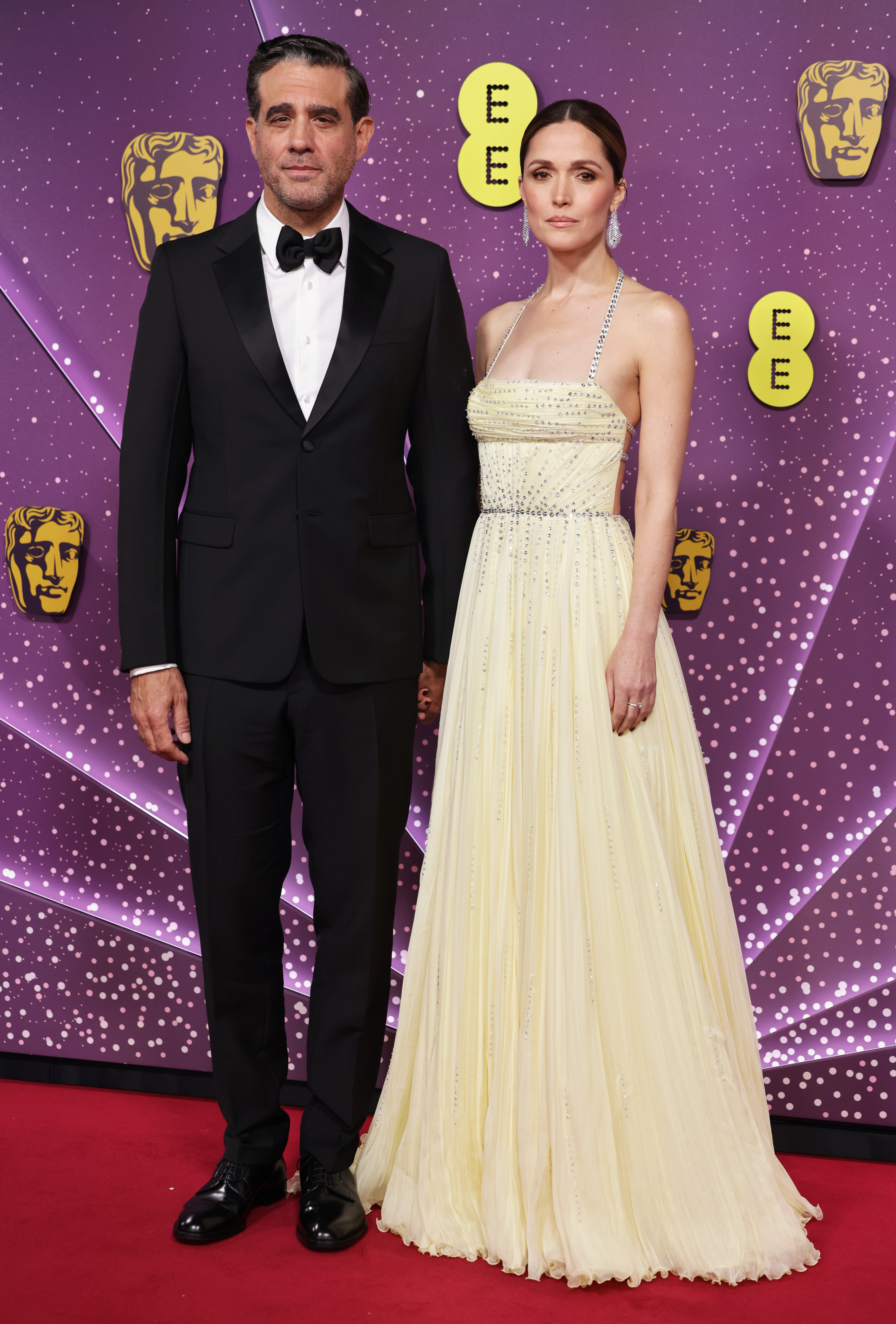 Bobby Cannavale and Rose Byrne attend the 2026 EE BAFTA Film Awards