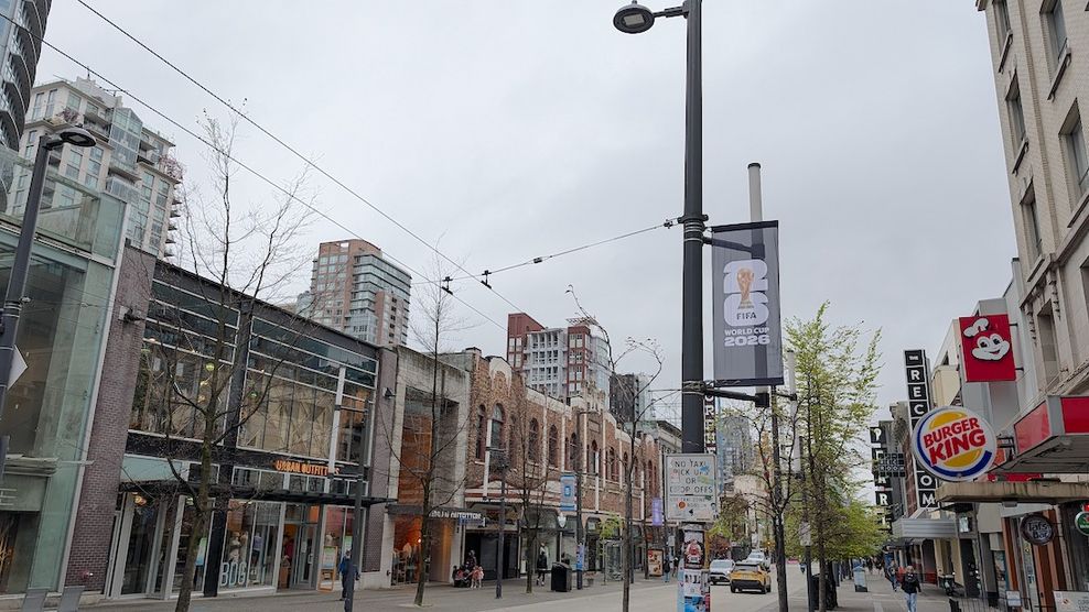 2026 fifa world cup banners granville street vancouver
