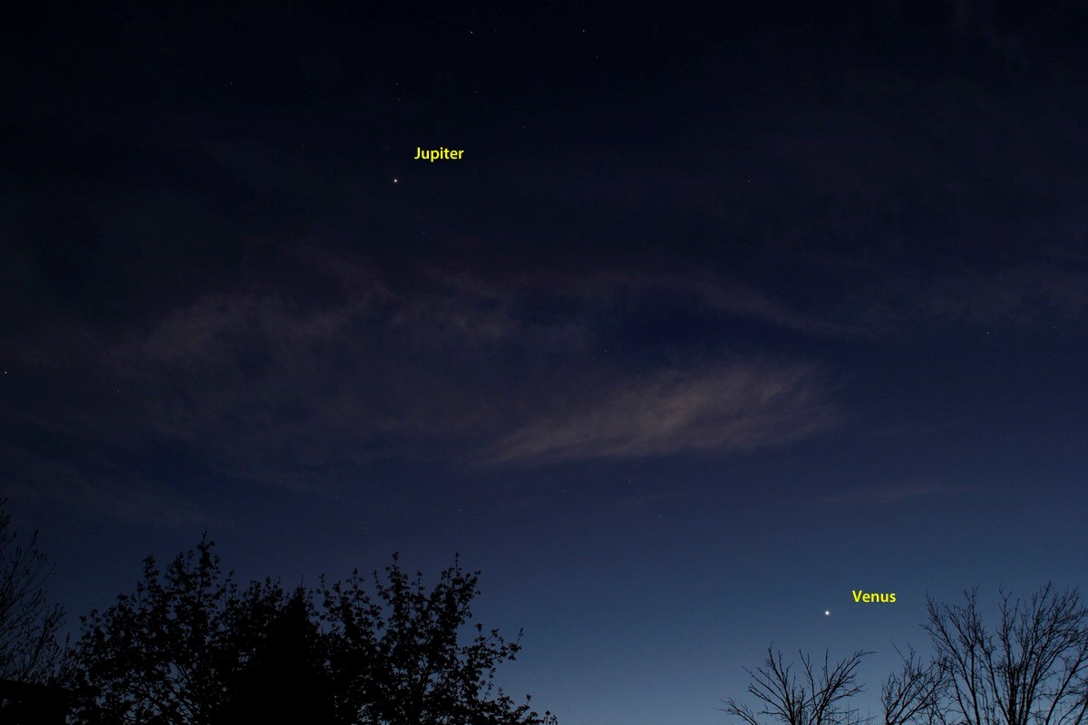 Venus and Jupiter set to pair up in the western sky on June 6 and 7