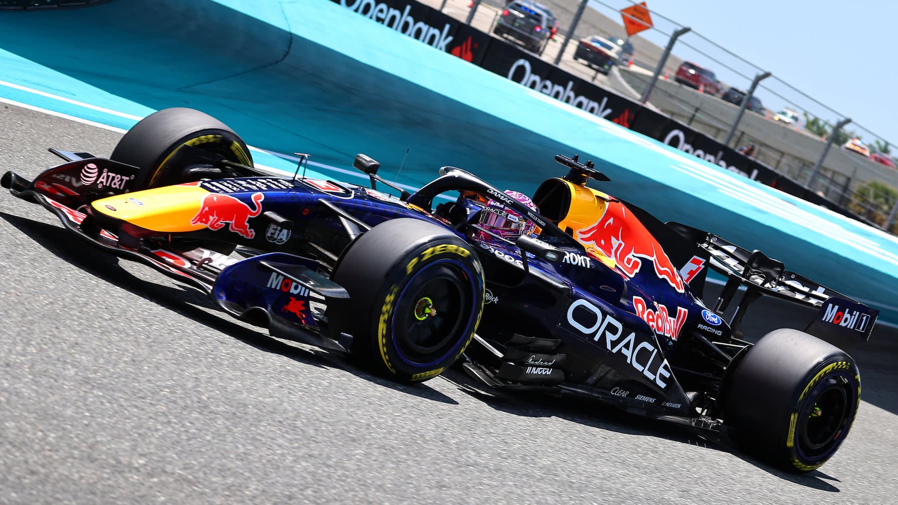Max Verstappen (Red Bull-Honda) during practice before the 2026 Miami Grand Prix