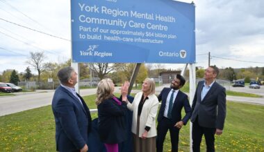'Building Ontario' sign unveiled to mark commitment to York Region mental health hub