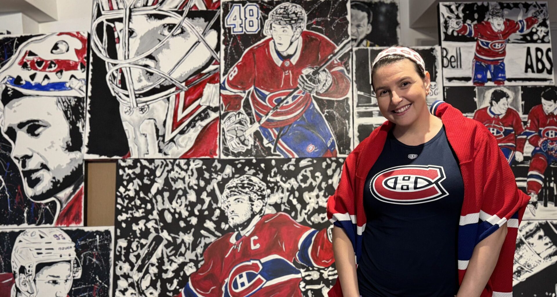 From the ice to the canvas: Montreal artist draws inspiration from Canadiens players