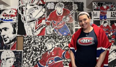 From the ice to the canvas: Montreal artist draws inspiration from Canadiens players