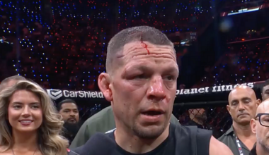 Nate Diaz agrees with stoppage in Mike Perry defeat: 'I wasn’t gonna do nothing'