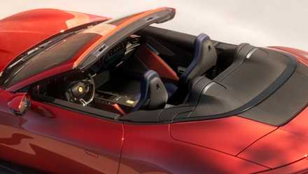 2027 Ferrari Amalfi Spider roof down cabin