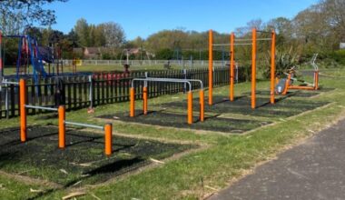New outdoor gym equipment installed at Fen Park in Lowestoft