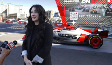 Alli England, VP of premium sales and service for the Formula 1 Las Vegas Grand Prix, speaks ab ...