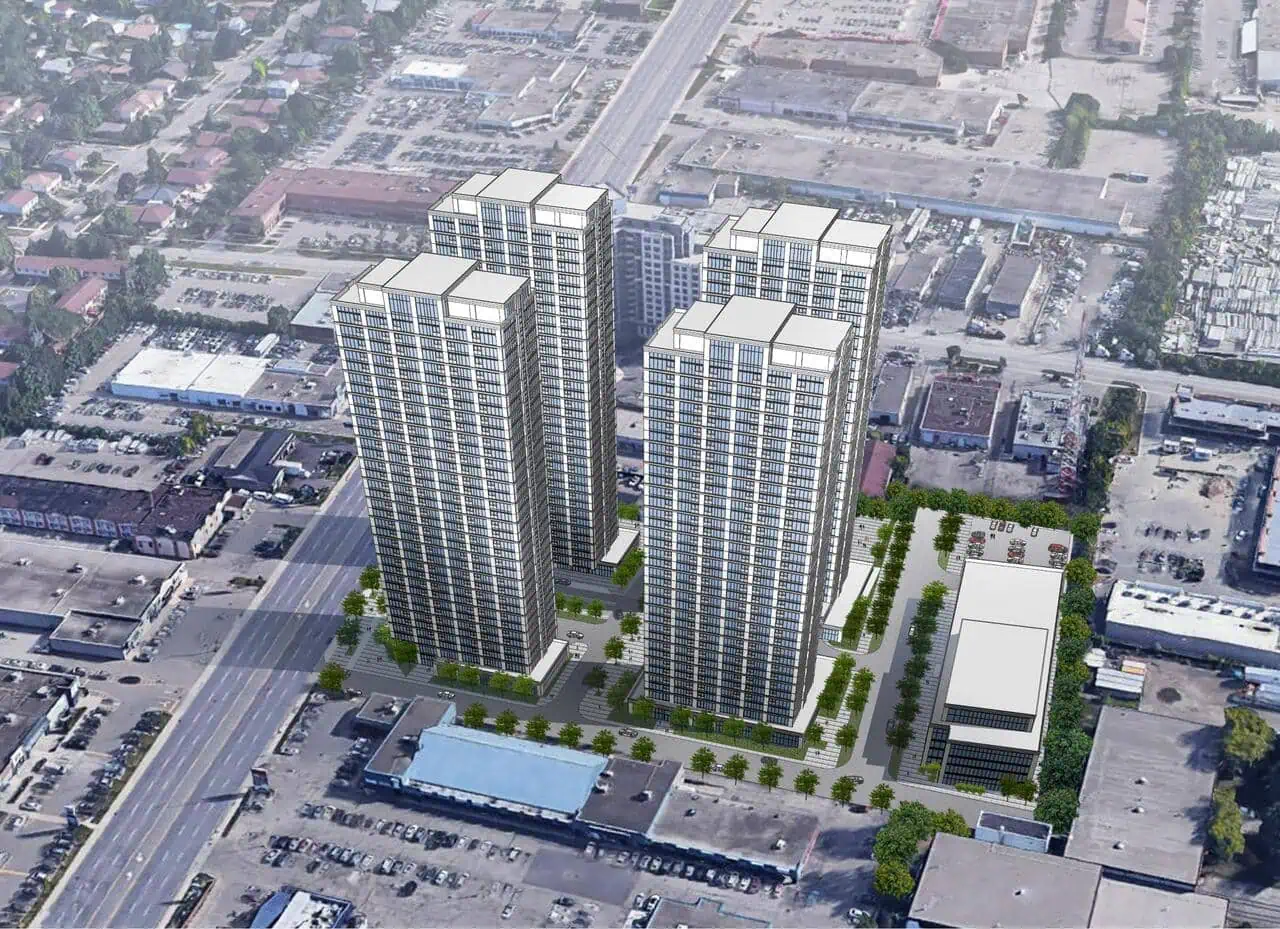 Work underway on 4 high-rise towers with nearly 1,300 new units in Brampton
