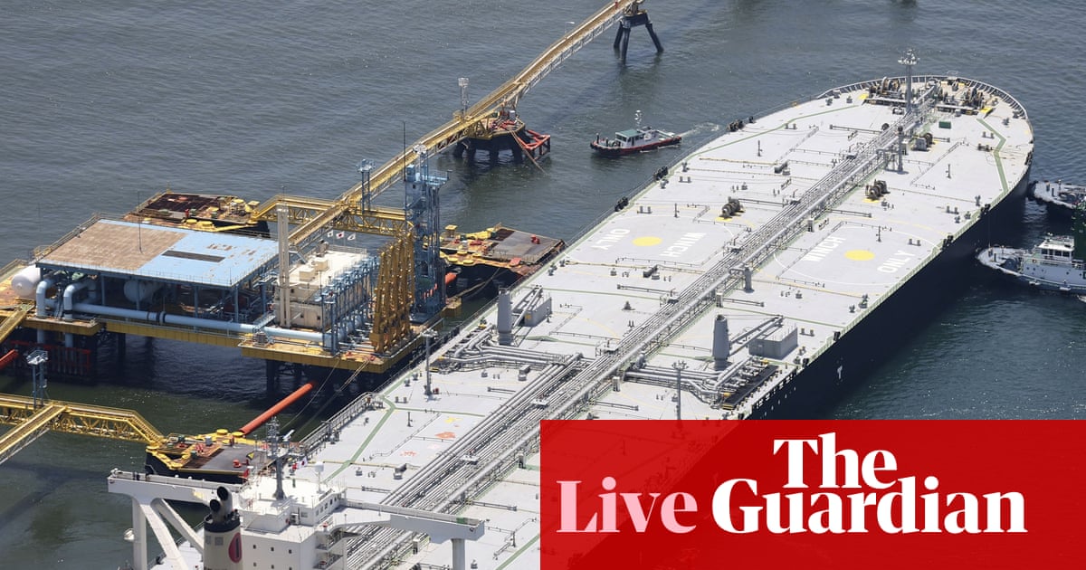Oil price back over $100 as markets weigh up hopes of US-Iran peace deal – business live | Business