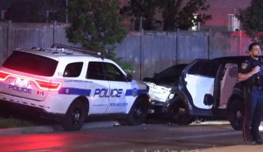 Brampton crash: Vehicle fleeing Peel police hits cruiser
