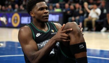 Anthony Edwards is hoping he can return to play against Victor Wembanyama, Spurs