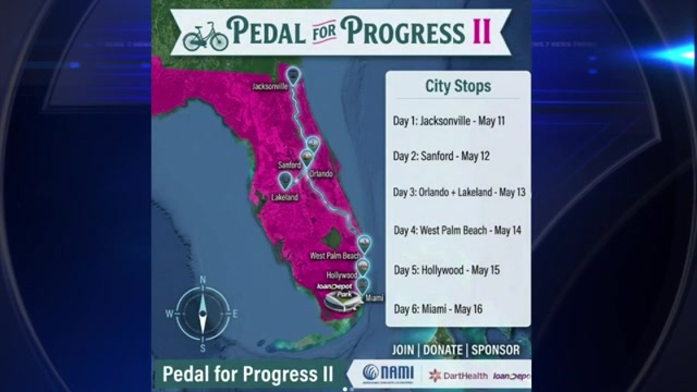 Pedal for Progress II cycling journey heading to Miami after kicking off in Jacksonville - WSVN 7News | Miami News, Weather, Sports