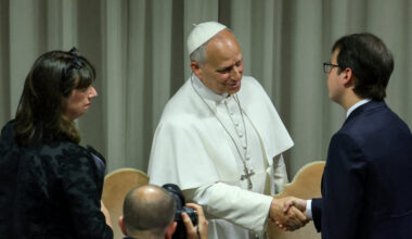 To Understand Pope Leo’s Efforts on A.I., Look at the Man Shaking His Hand