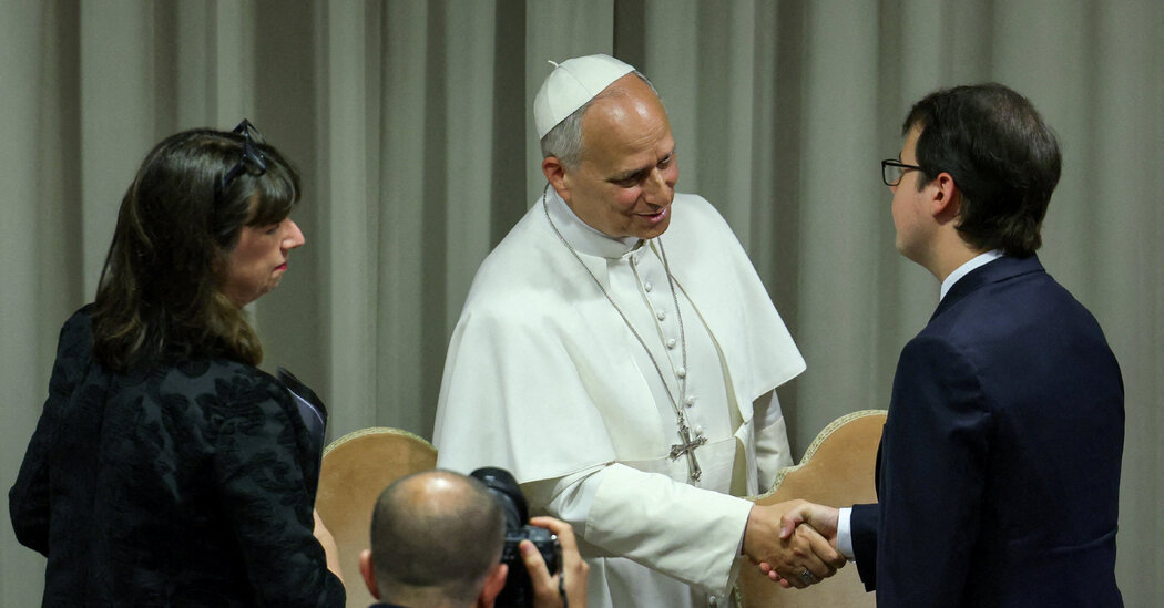 To Understand Pope Leo’s Efforts on A.I., Look at the Man Shaking His Hand