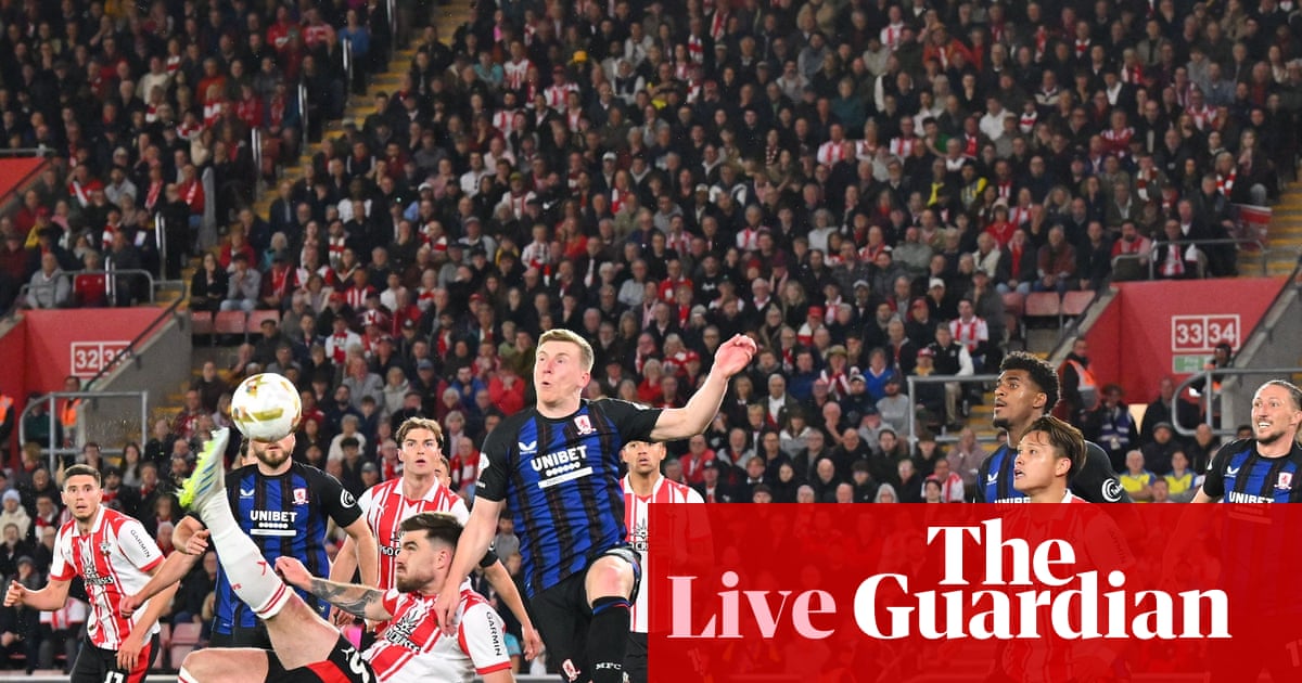 Southampton v Middlesbrough: Championship playoff semi-final, second leg – live | Championship