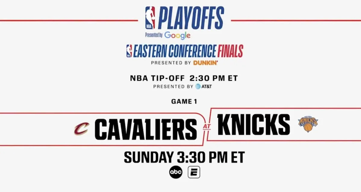 ABC mistakenly hypes up Knicks-Cavaliers for Eastern Conference Finals Game 1
