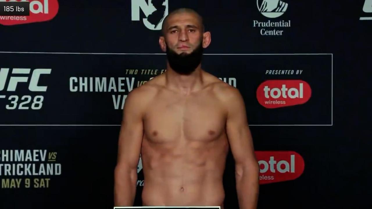 Khamzat Chimaev vs Sean Strickland official weigh-in, video, main card, how to watch, start time