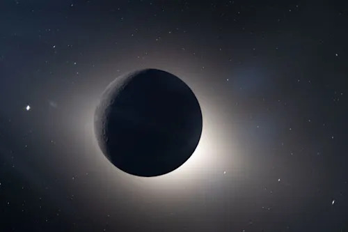Solar Eclipse from behind the Moon - Artemis 2 - ART002-E-15921