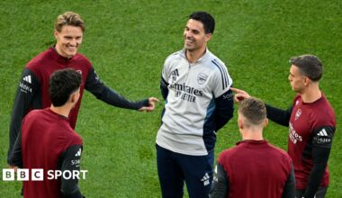 Champions League Final: Arsenal news conference and training