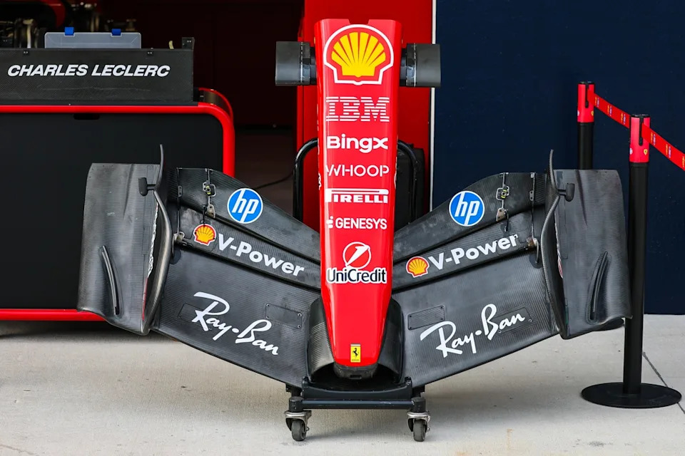 The Ferrari front wing