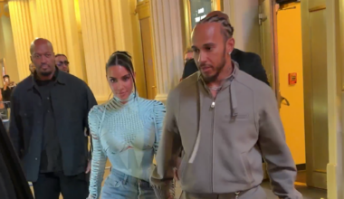 Kim Kardashian Holds Hands With Lewis Hamilton While Leaving Her Broadway Show