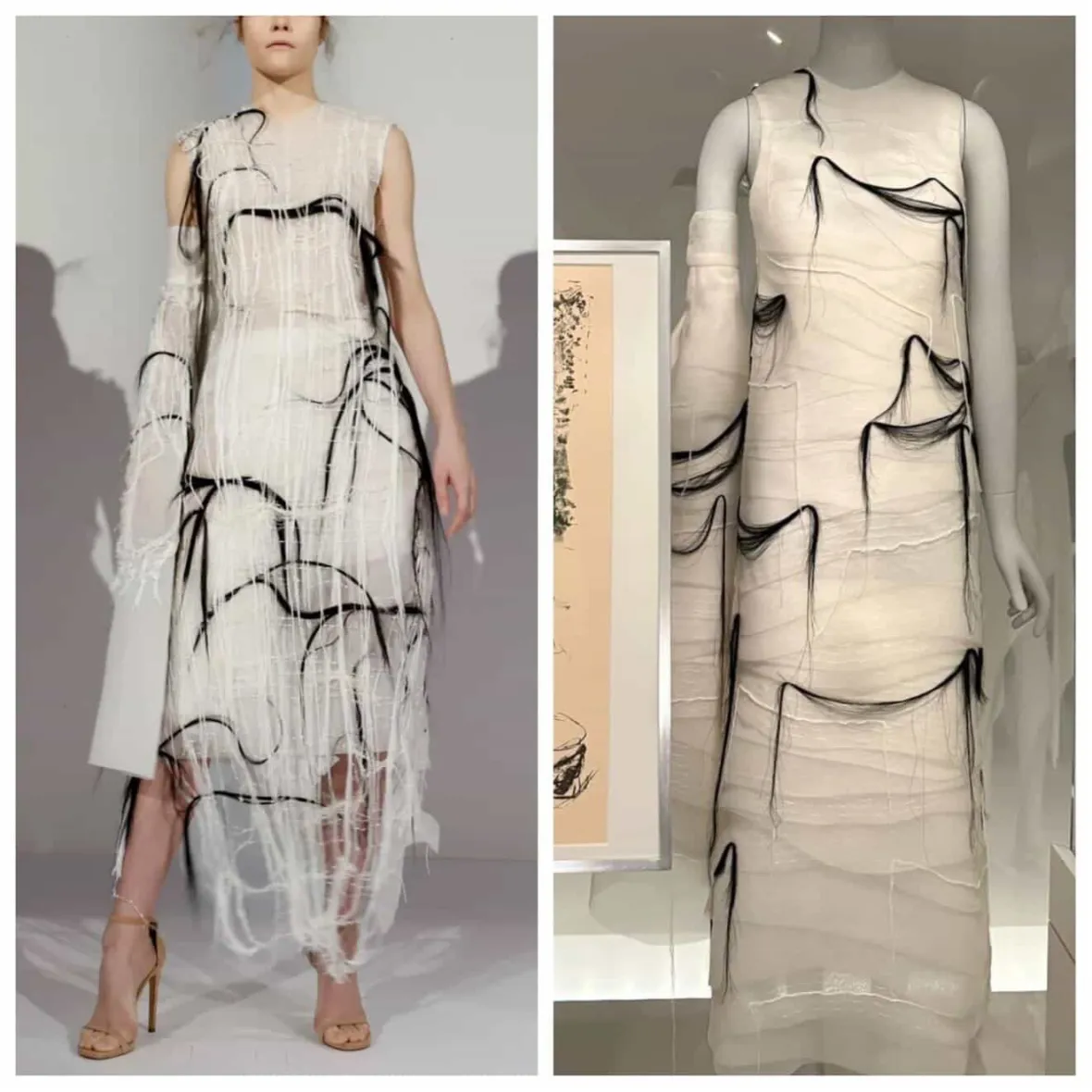 Collage of Nervina Hair Dress and Corpus Nervina 0.0 dress.