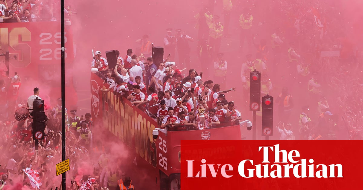 Arsenal’s Premier League trophy parade: title celebrations in north London – live | Arsenal