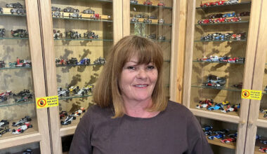 'I want to share my husband's F1 cars with the world'