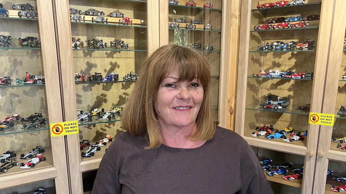 'I want to share my husband's F1 cars with the world'