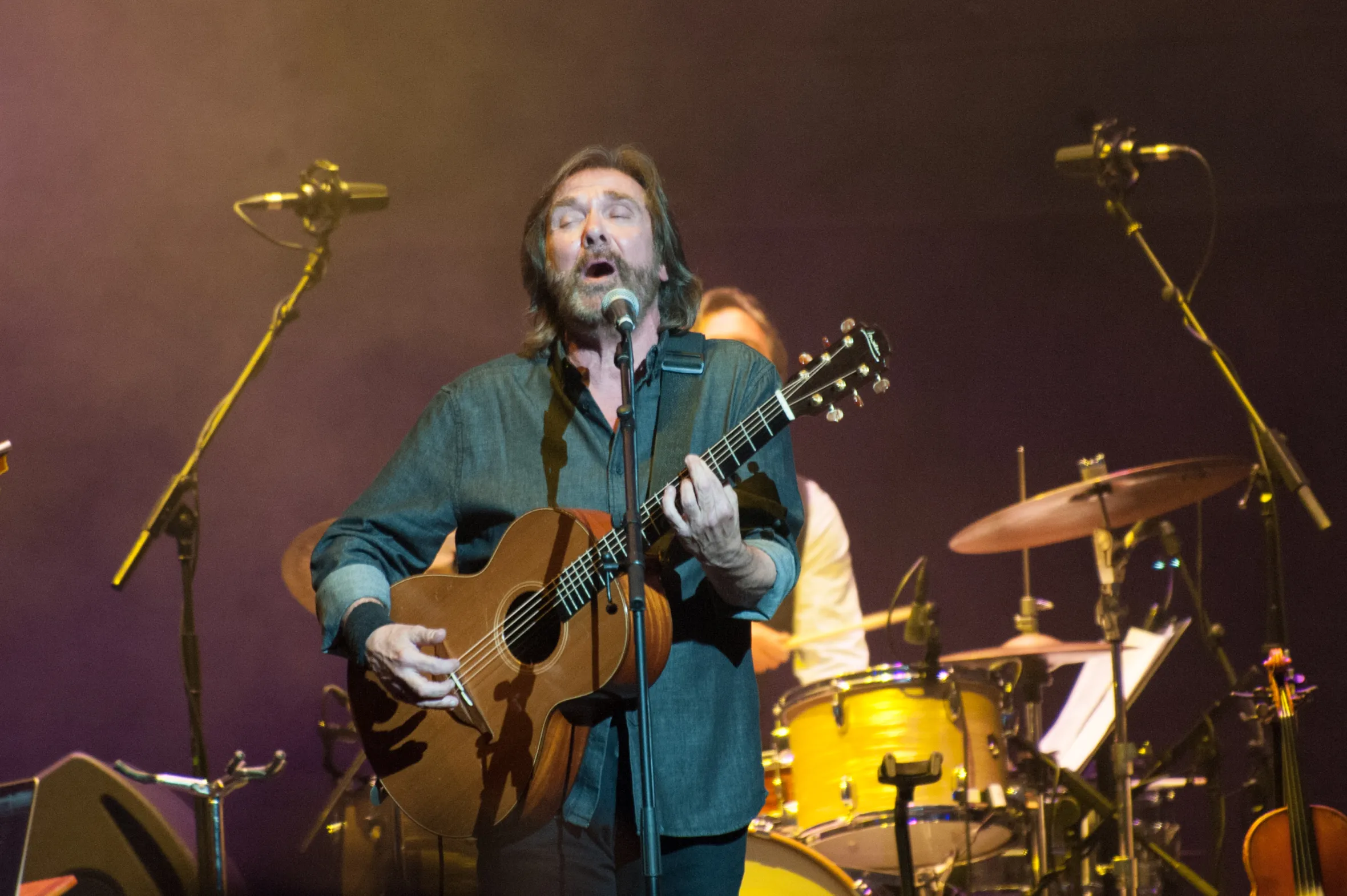 Dennis Locorriere of Dr. Hook performing at Lead Belly Fest 2015.