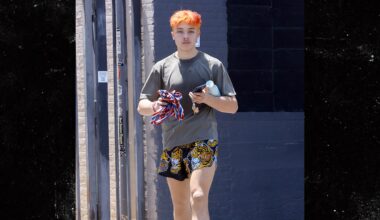 Brad Pitt & Angelina Jolie's Son Knox Debuts Bright Orange Hair