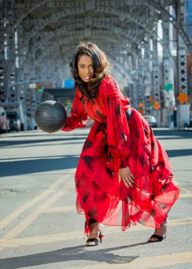 Swin Cash modeled as a teenager and walked New York Fashion Week at age 14. Instagram/Swin Cash