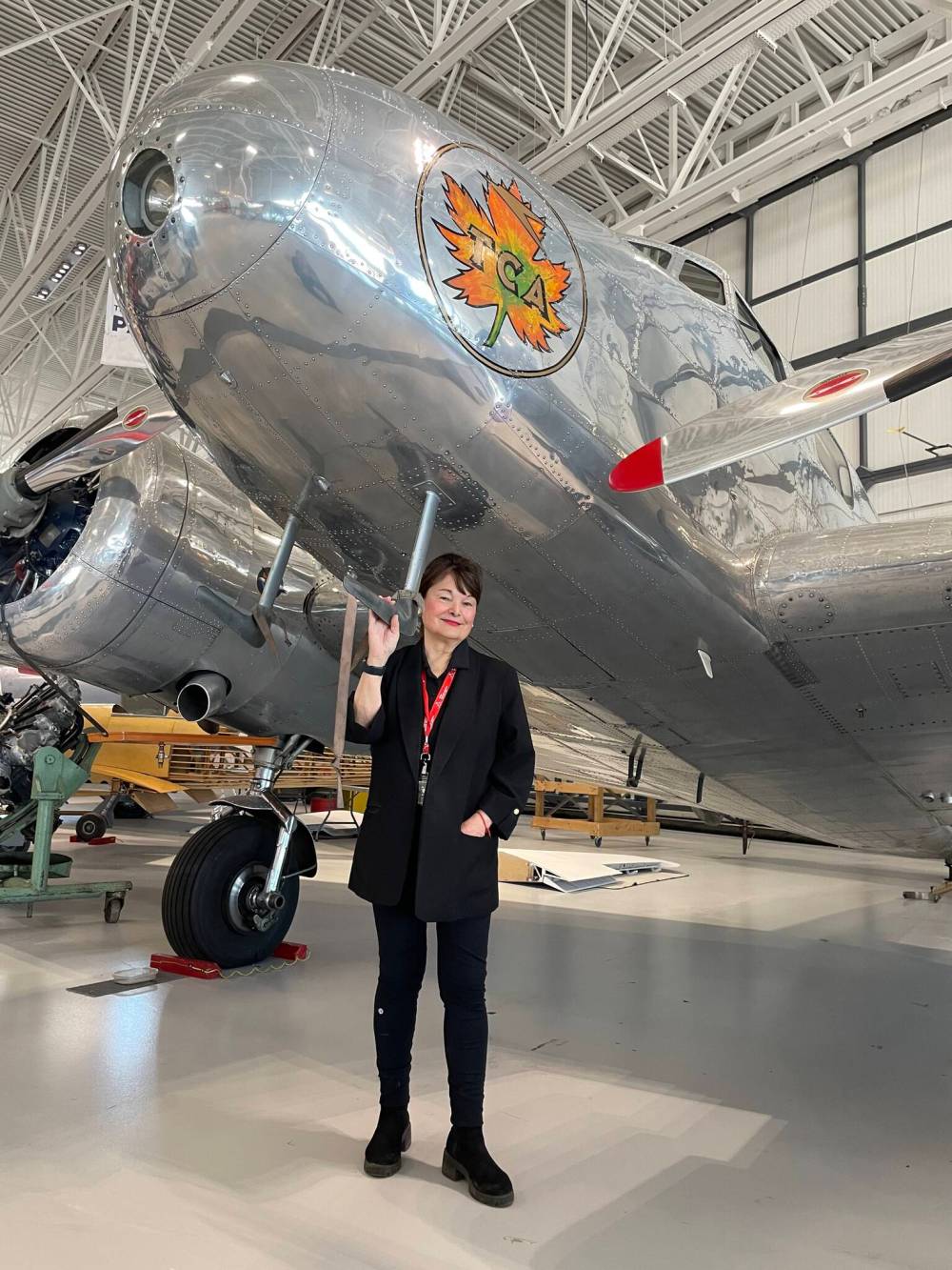 Photo by Simon Fuller
Carol Eliasson, pictured here at the Royal Aviation Museum of Western Canada recently, is a longtime Dreams Take Flight Winnipeg volunteer, and has been on every Winnipeg flight since 1994. This year, Dreams Take Flight Winnipeg will be holding its 30th anniversary flight on Nov. 3, when around 120 children will be flown to Disneyland on Nov. 3.