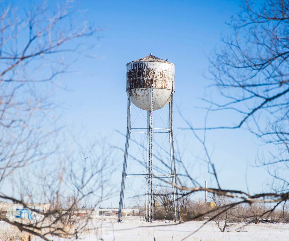 Supplied
The water tower at the Union Stockyards will be preserved and relocated.