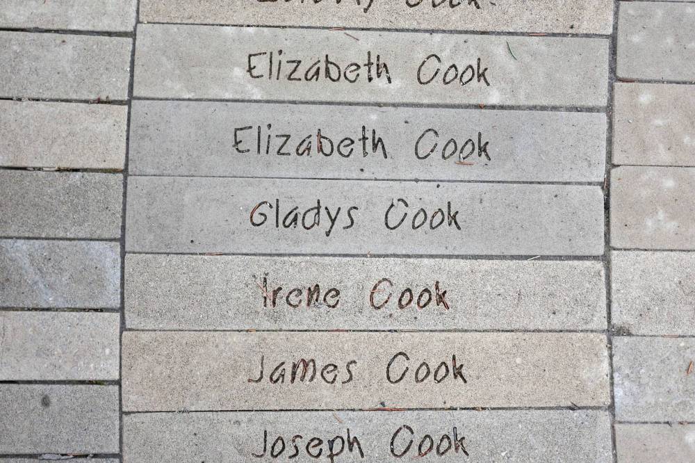 Ruth Bonneville Free Press
The name Gladys Cook — who later became Christina Gladys Henderson — can be found with others on the Assiniboine Residential School monument on Academy Road.