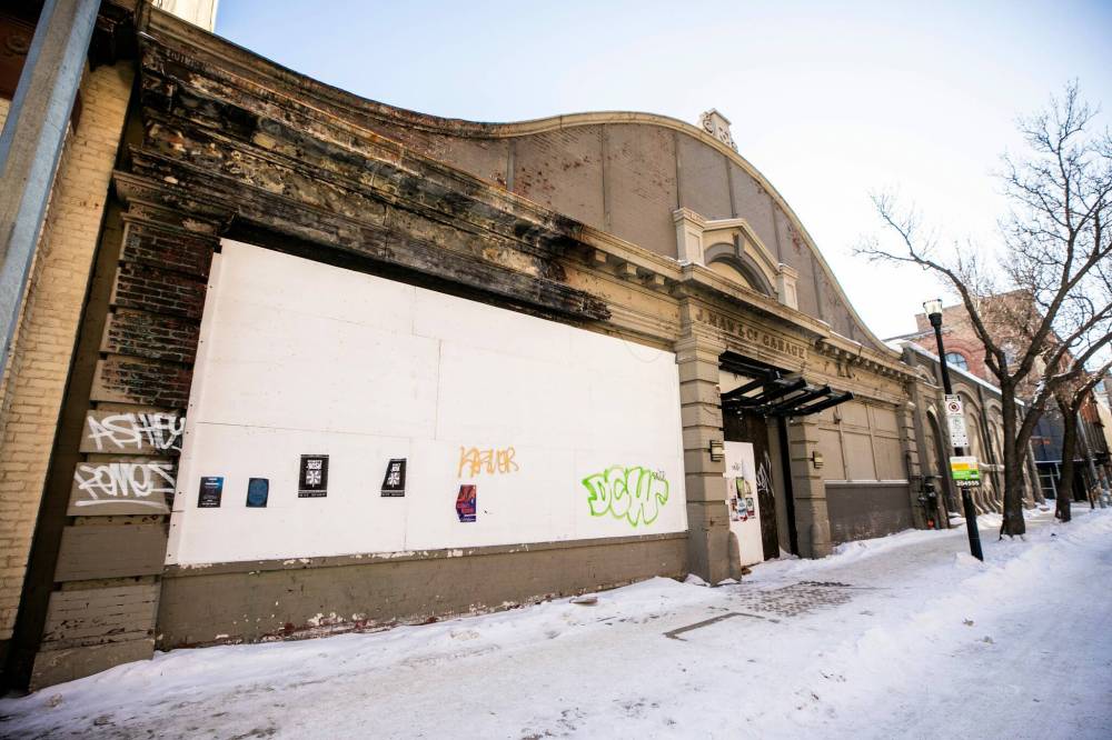 MIKAELA MACKENZIE / FREE PRESS FILES
The Maw’s Garage at 291 Bannatyne Ave. is one of the sites announced in January to be transformed into housing.