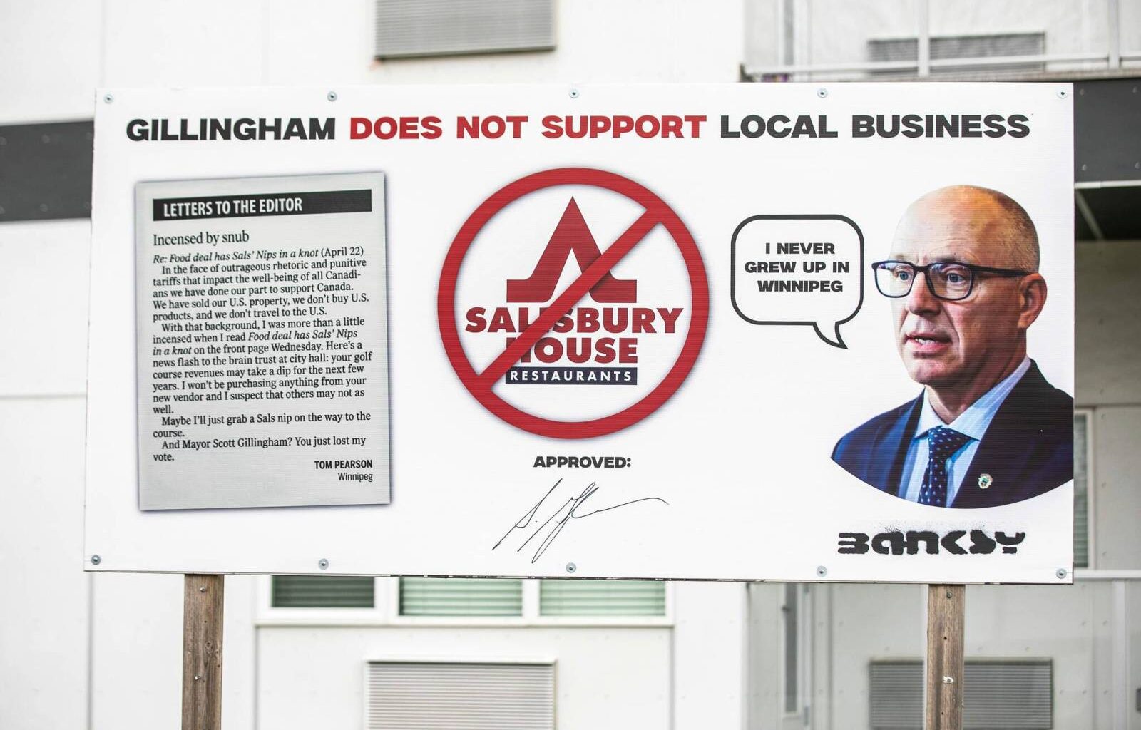 Sals snub highlighted on downtown billboard – Winnipeg Free Press