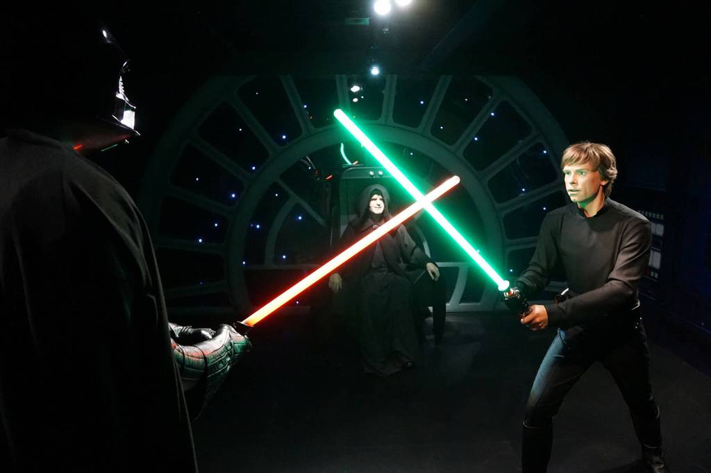 A display of characters from Star Wars can be seen at Madame Tussauds, a wax museum in London, U.K. (Wikimedia Commons)