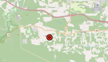 A wildfire was reported near Hilliers on May 3. (BC Wildfire Service)