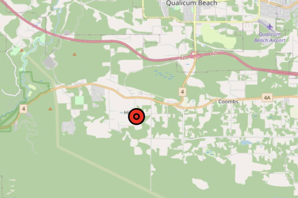 A wildfire was reported near Hilliers on May 3. (BC Wildfire Service)