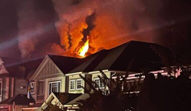 There was a house fire in Pitt Meadows in the early morning hours of Sunday, May 3. (Special to The News)