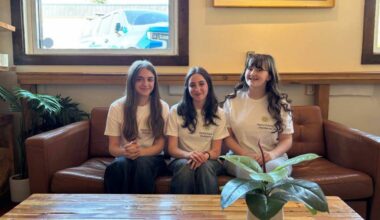 From left, Natalia Atanackovic, Hanna Hakak and Sabine Lapointe are three members of the Playful Palette Foundation, a non-profit organization built on creating art opportunities for kids. (Grace McLeod/Peace Arch News)
