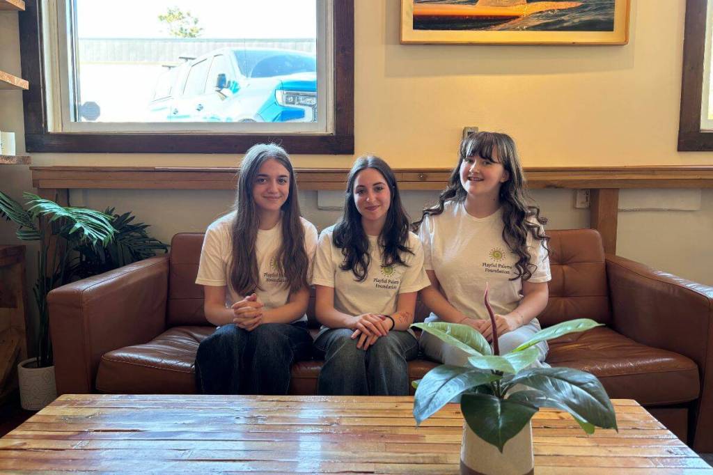 From left, Natalia Atanackovic, Hanna Hakak and Sabine Lapointe are three members of the Playful Palette Foundation, a non-profit organization built on creating art opportunities for kids. (Grace McLeod/Peace Arch News)