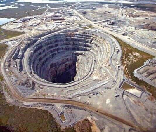 Arctic Canadian Diamond Company, owner of the Ekati diamond mine, has filed for insolvency protection after stating it can&rsquo;t meet its financial obligations. Photo courtesy of Burgundy Diamond Mines