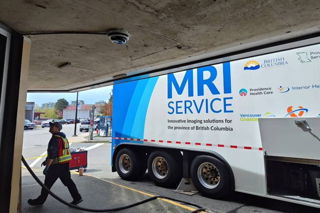 A mobile MRI has been set up at Peace Arch Hospital while the facility&rsquo;s MRI suite undergoes $5 million in upgrades. (Contributed to Peace Arch News)