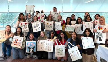 Surrey Girlfriends group members at an art event. (Contributed to Surrey Now-Leader)