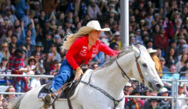 Horse rider Kaitlin Schuck at Cloverdale Rodeo & Country Fair. (Contributed to Surrey Now-Leader)