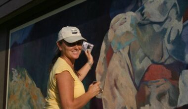 Vernon muralist Michelle Loughery, project manager and artist on the downtown murals project, has taken exception to a presentation on the murals to Vernon council from the Downtown Vernon Association. (File photo)