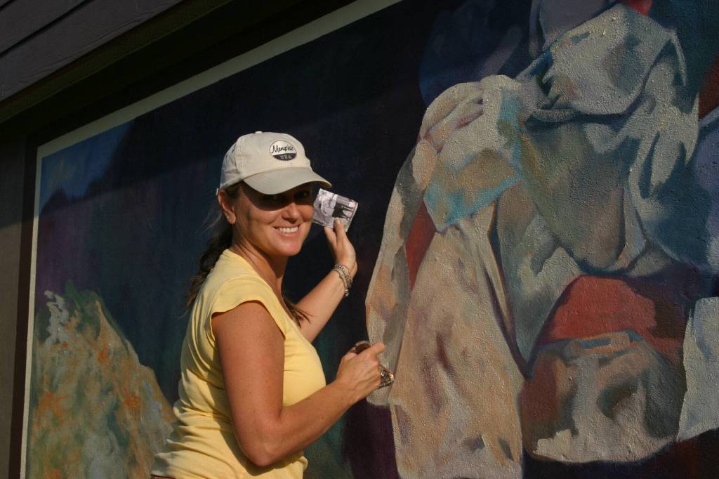Vernon muralist Michelle Loughery, project manager and artist on the downtown murals project, has taken exception to a presentation on the murals to Vernon council from the Downtown Vernon Association. (File photo)