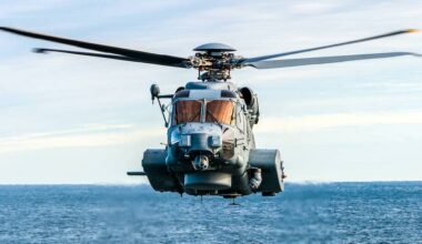 A CH-148 Cyclone helicopter will take part in a flyby over Langford&rsquo;s Starlight Stadium May 9. (Royal Canadian Air Force)